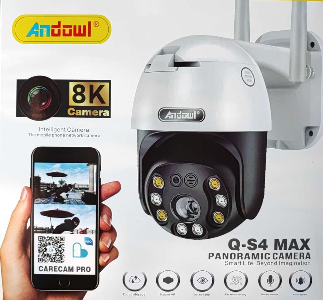 Andowl Q-S4 MAX 8K AI Wifi Constant Speed Dome IP PTZ Camera