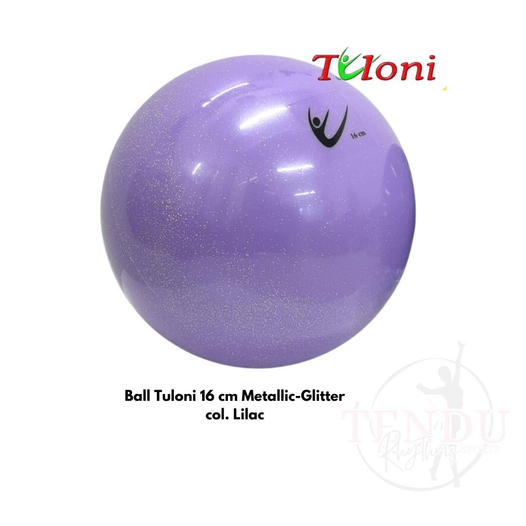 TULONI | Ball 16 cm Metallic-Glitter col. Lilac (TBA-T16M-GL )