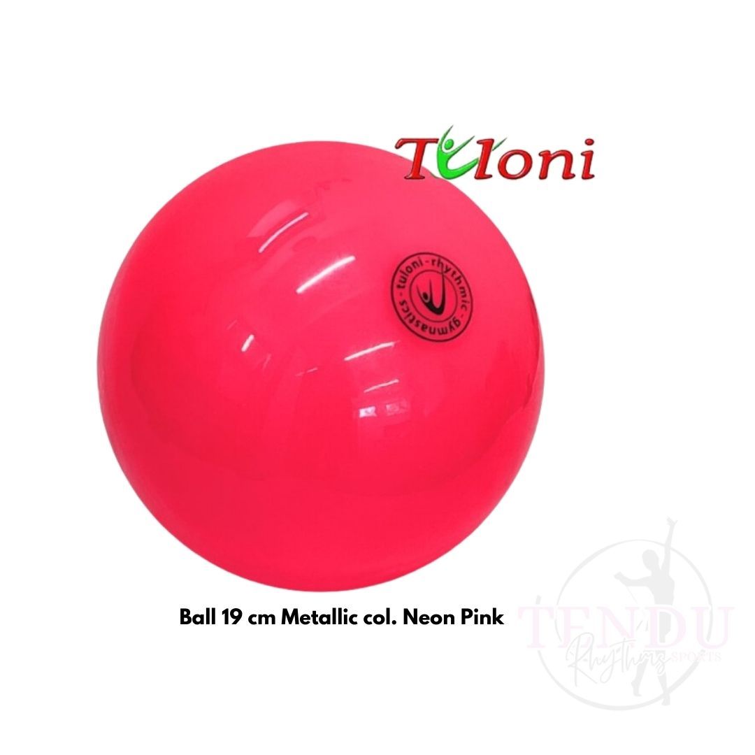 TULONI | Ball 18cm Metallic col. Neon Pink (BA-T18M-NP)