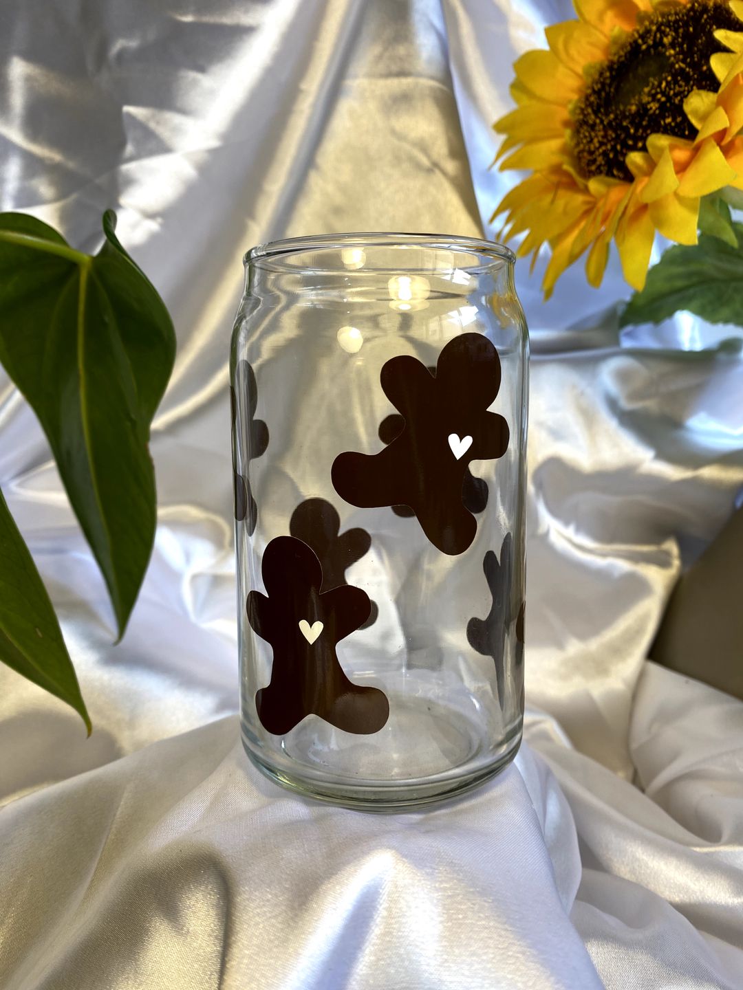 Gingerbread Glass Can