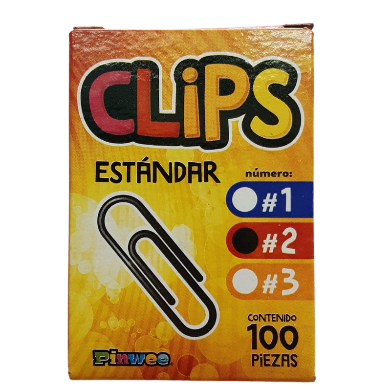 Clip estandar #2 c/100pza.