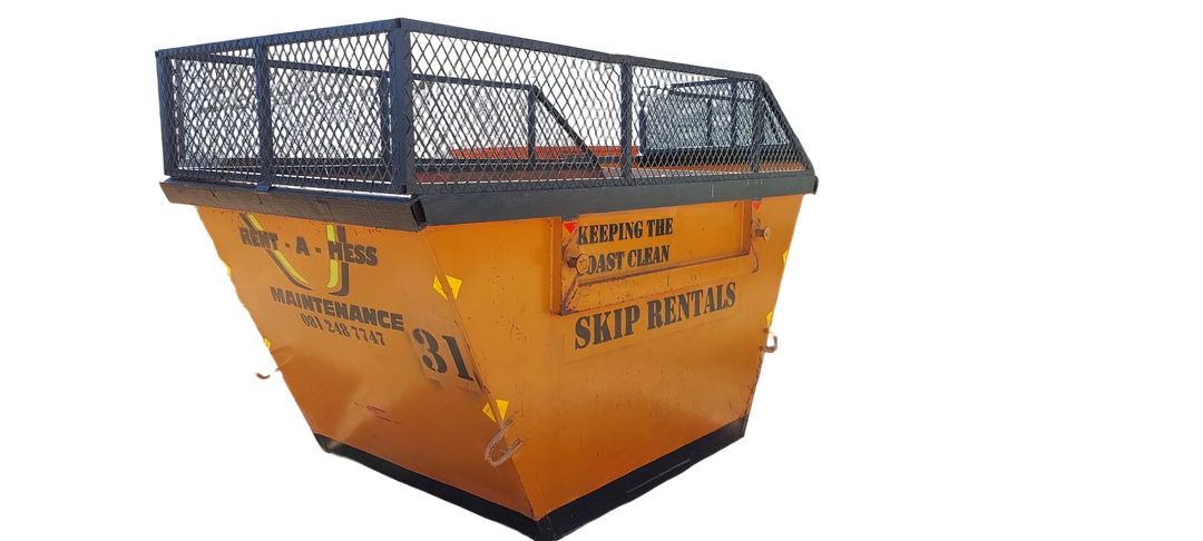 Skip hire 2.0m³ skip bin with rails