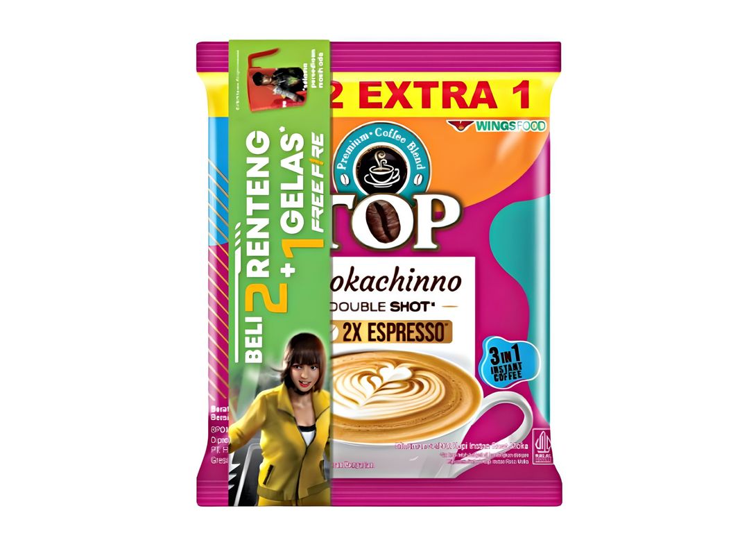 Kopi Top Mokachino 1 renteng isi 15 sashet 