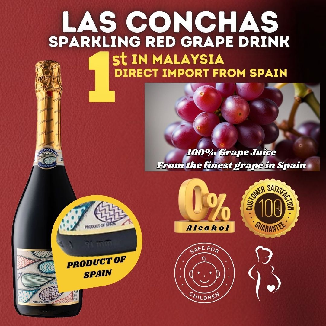 LAS CONCHAS 100% Red Grape Sparkling Juice