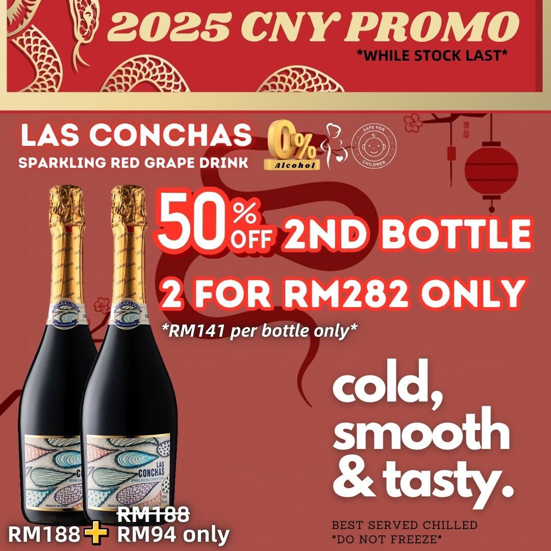 LAS CONCHAS 2nd bottle @ 50% OFF (CNY PROMO)