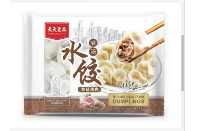 [Tian Tian] Mushroom & Pork Dumplings 香菇猪肉水饺 500G