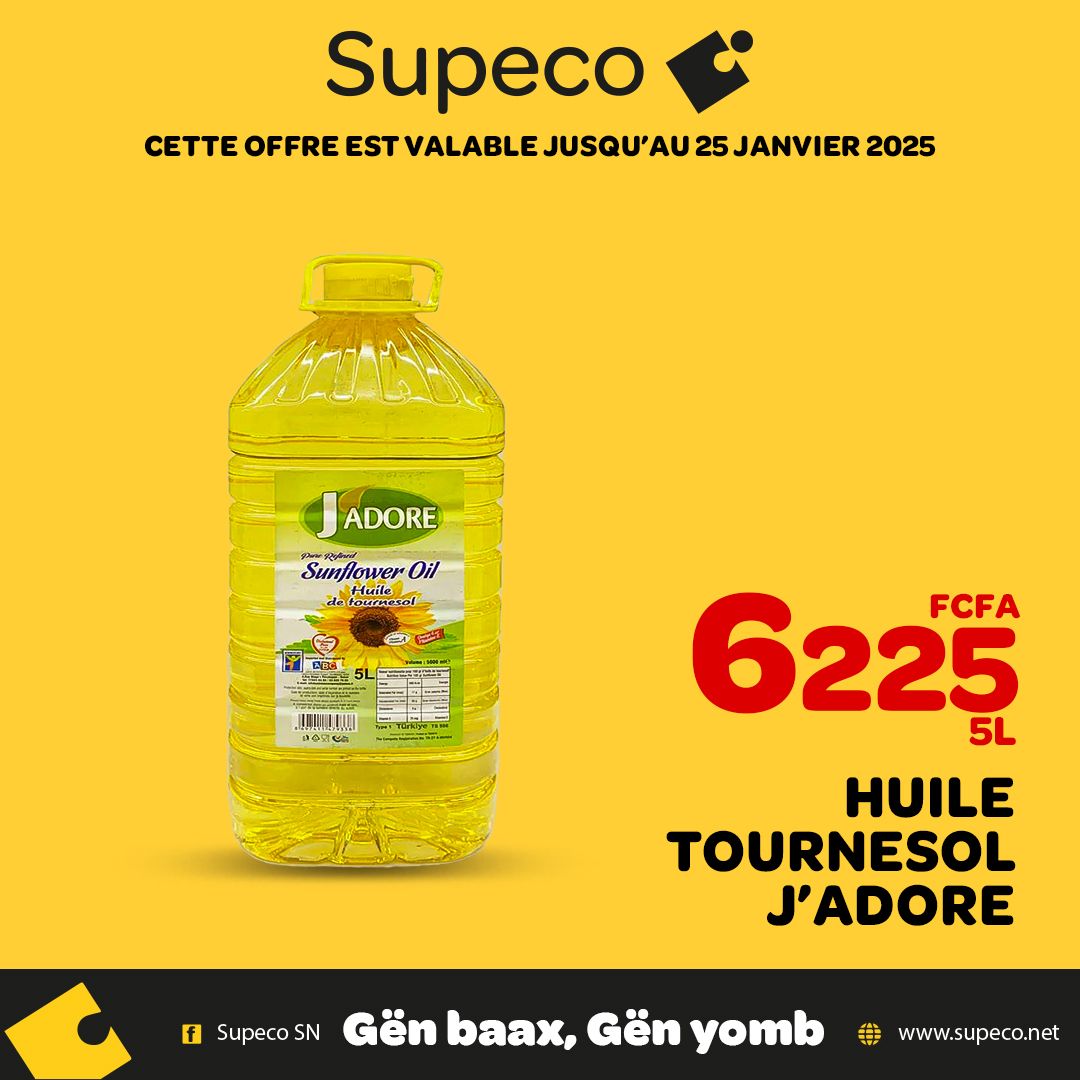 Huile Tournesol J'Adore 5L