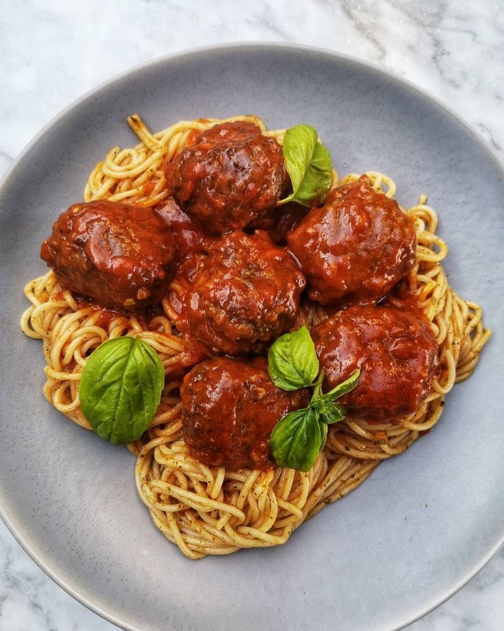 Beef Meatballs & Pasta Tomato Sauce