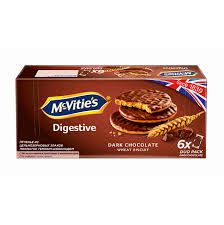 Хамле McVitie`s Digestive 199,8 гр. из цельнозерновых злаков покрытое молочным шоколадом