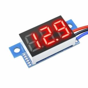 DC 0-100V 0.36 Inch Mini Digital Volt Meter 3 Wire - RED