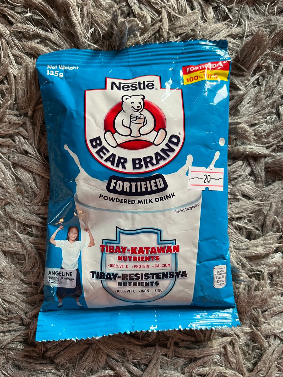 Bear Brand Powdered Milk 135 grams 