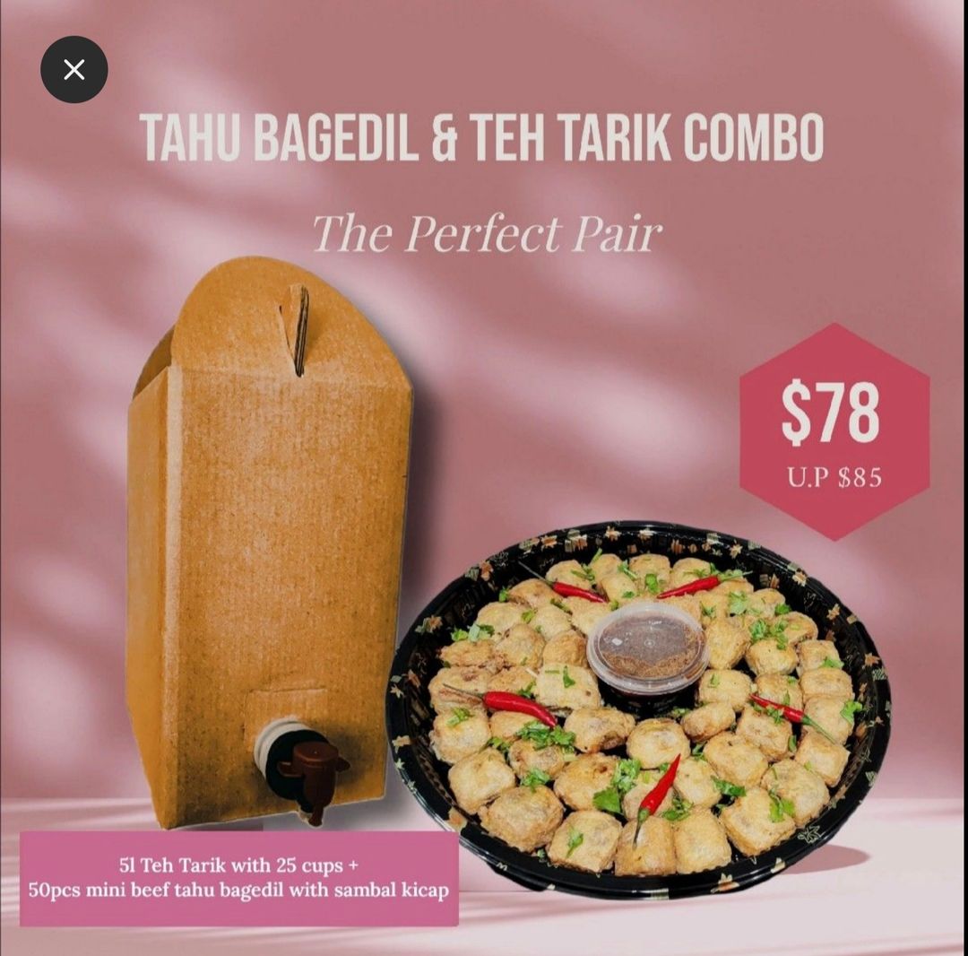 Tahu Bagedil & Teh Tarik Combo C