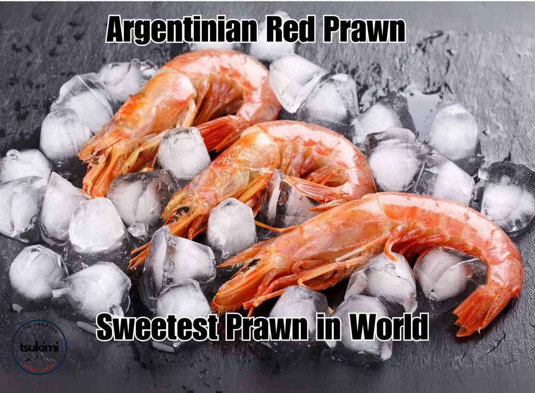 Sashimi Grade Frozen Argentinian Red Shrimps Whole Head on Raw Medium 30/40pcs~ 2kg 