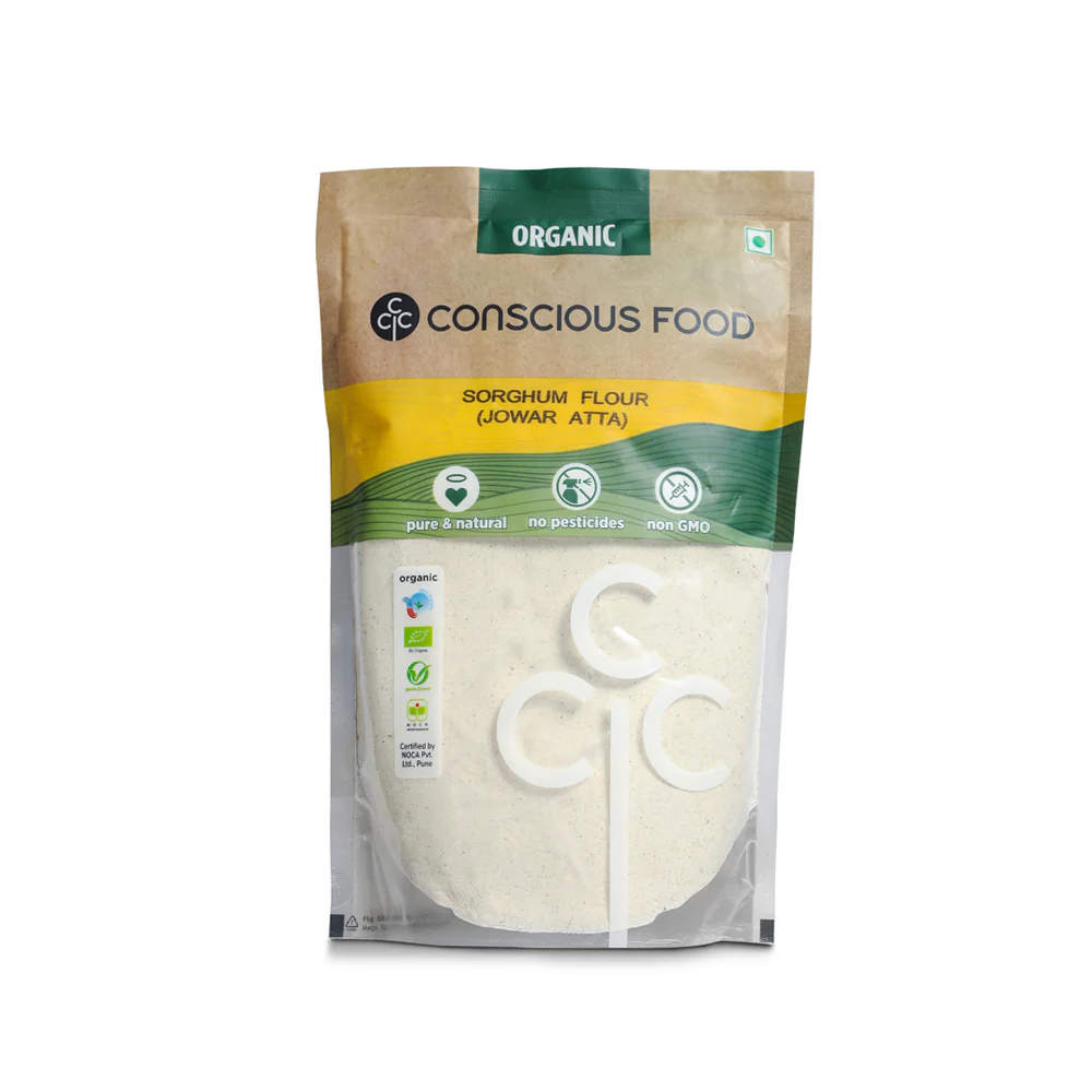 Conscious Food Organic Sorghum Flour Jowar Atta 500g