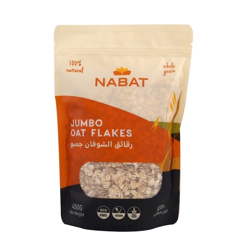 NABAT NATURAL JUMBO OAT FLAKES 450G