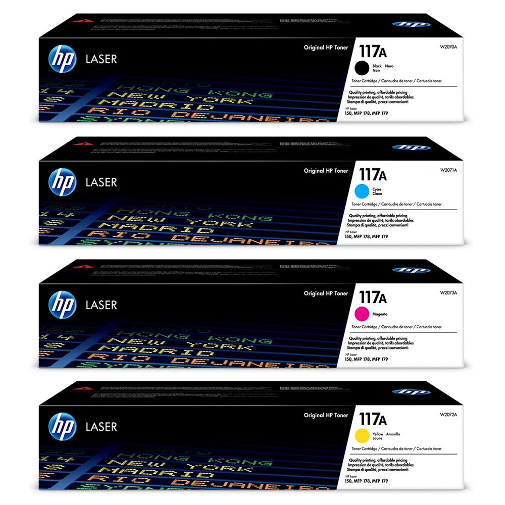 hp 117a original toner full set(black k1,749, yellow k1,899,magenta k1,899 & cyan k1,899)