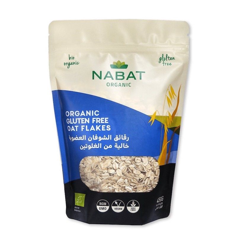 NABAT ORGANIC GLUTEN FREE OAT FLAKES 450G