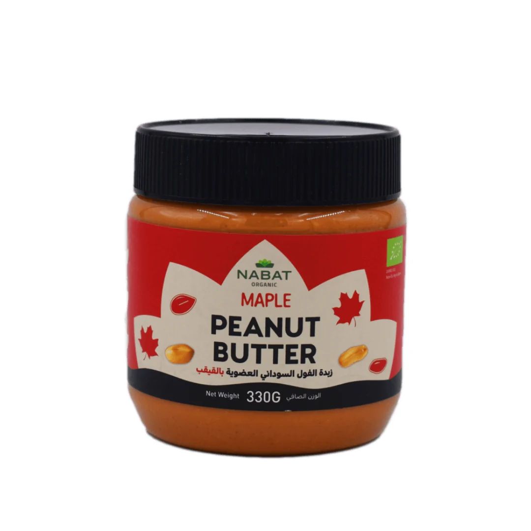 NABAT ORGANIC MAPLE PEANUT BUTTER 330G