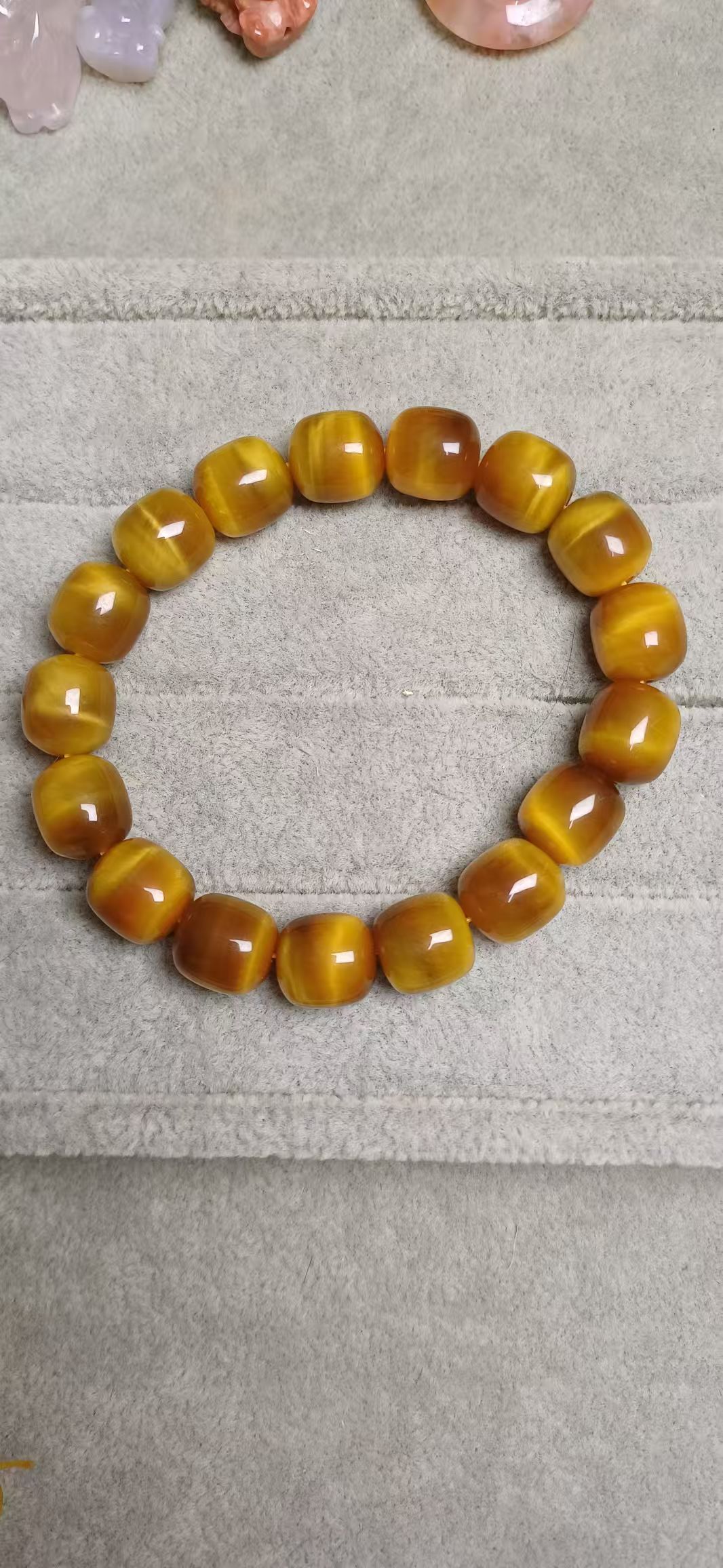 GOLDEN TIGER EYE BARREL SHAPE