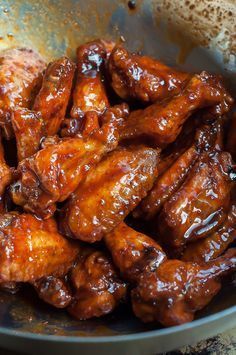  Smothered Bake Wings ( passion fruit infused barbecue sauce)