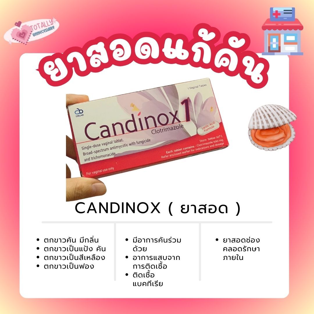 Candinox 💊ยาสอดแบบ1เม็ด