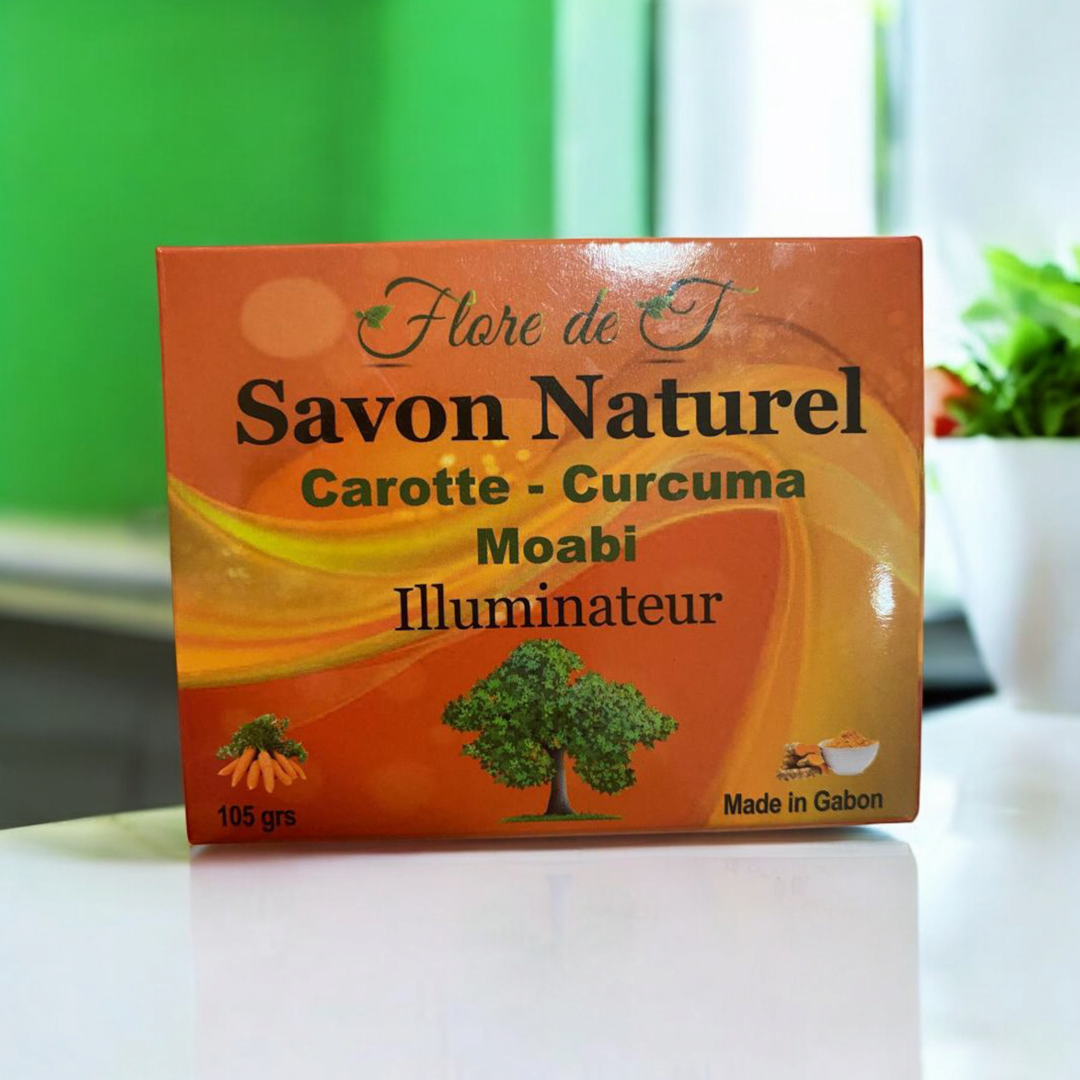 SAVON NATUREL ILLUMINATEUR Carotte - curcuma - MOABI