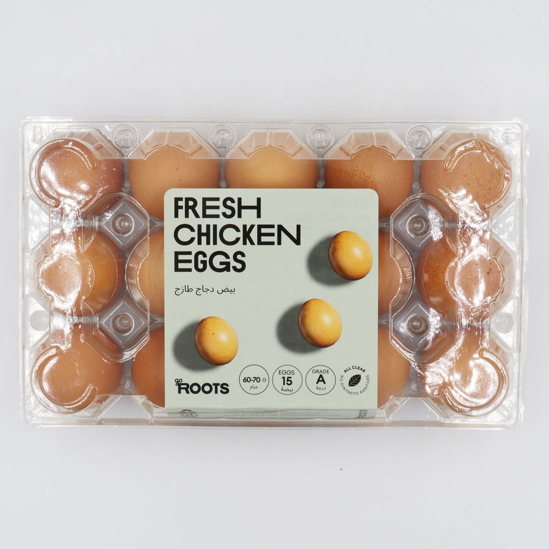 Roots Eggs Large Brown 15S 750g