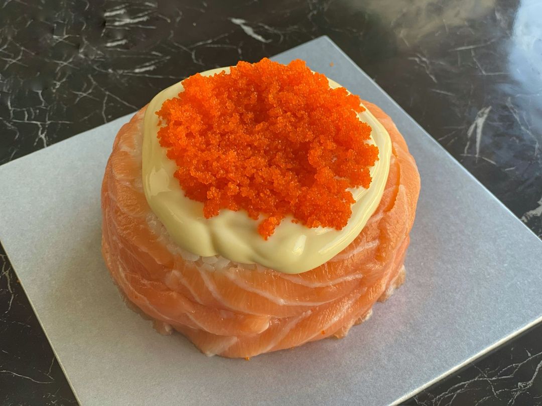 Salmon Mayo Sushi Cake (small)