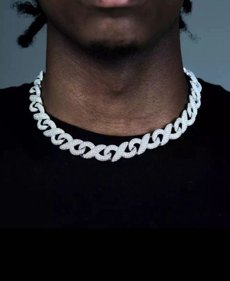 Iced out infinity cuban link