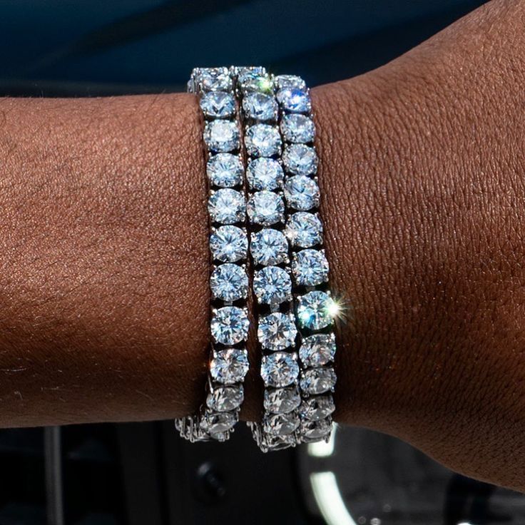 Iced out tennis bracelet 