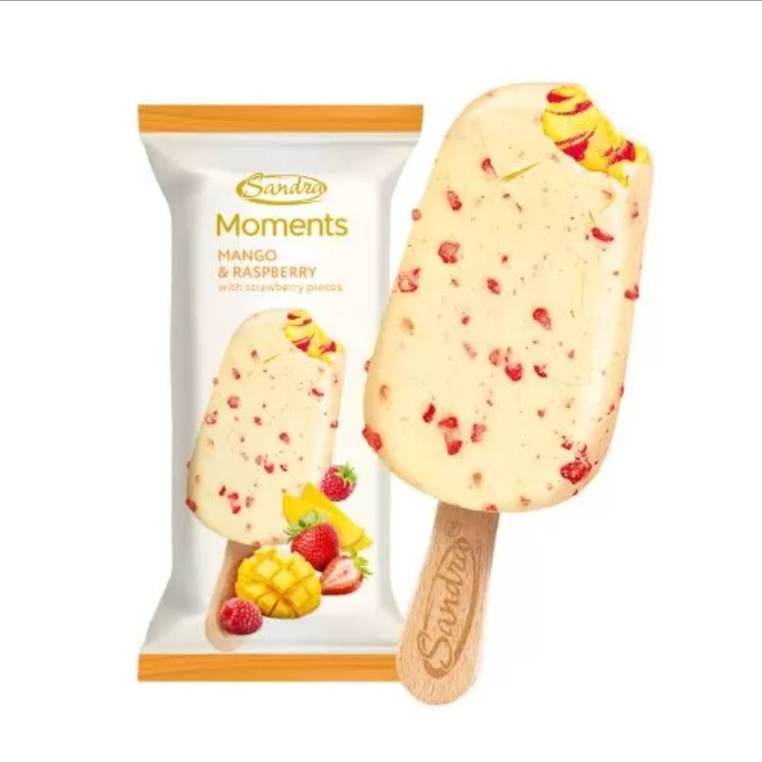 Inghețată Moments Sandra Mango & Zmeură 110ml.