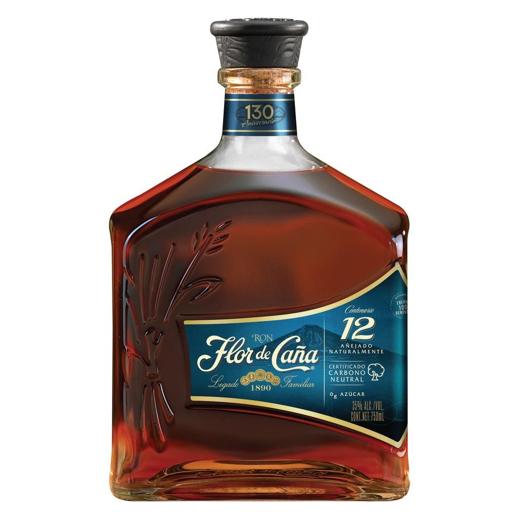 Flor de Caña Ron 12 Años Botella de 750 mL