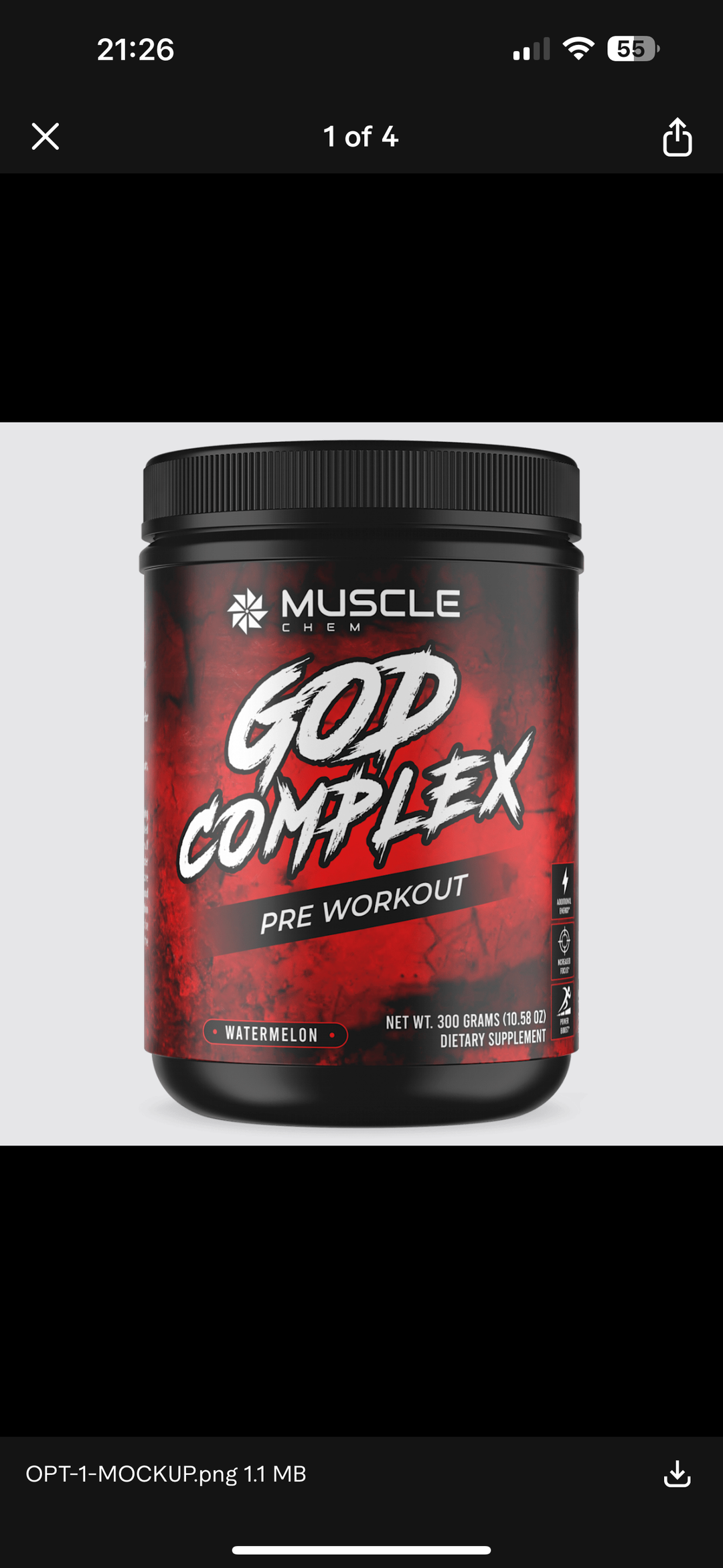 GOD COMPLEX - HIGH STRENGTH Pre Workout 