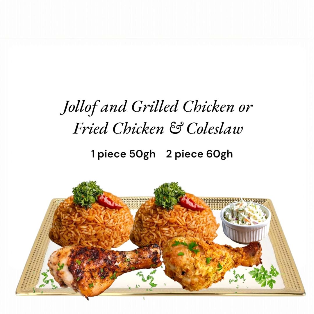 Jollof Rice and chicken 