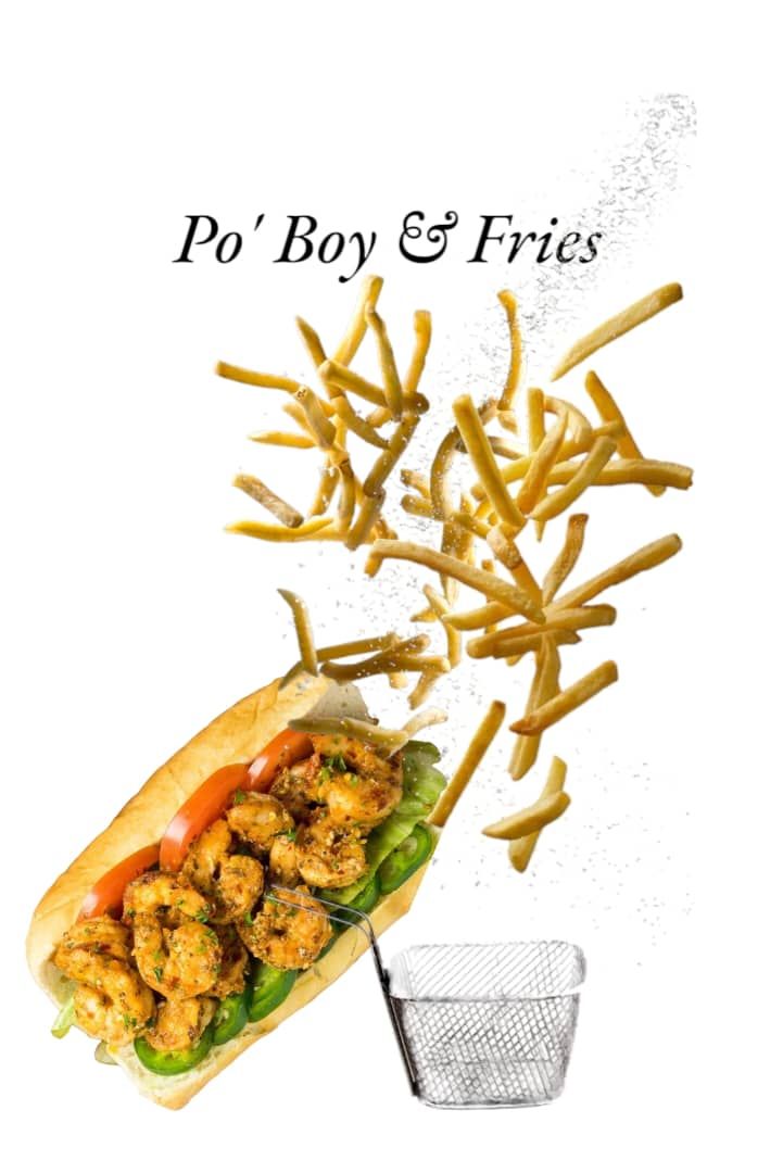 Shrimp Po Boy sandwich 