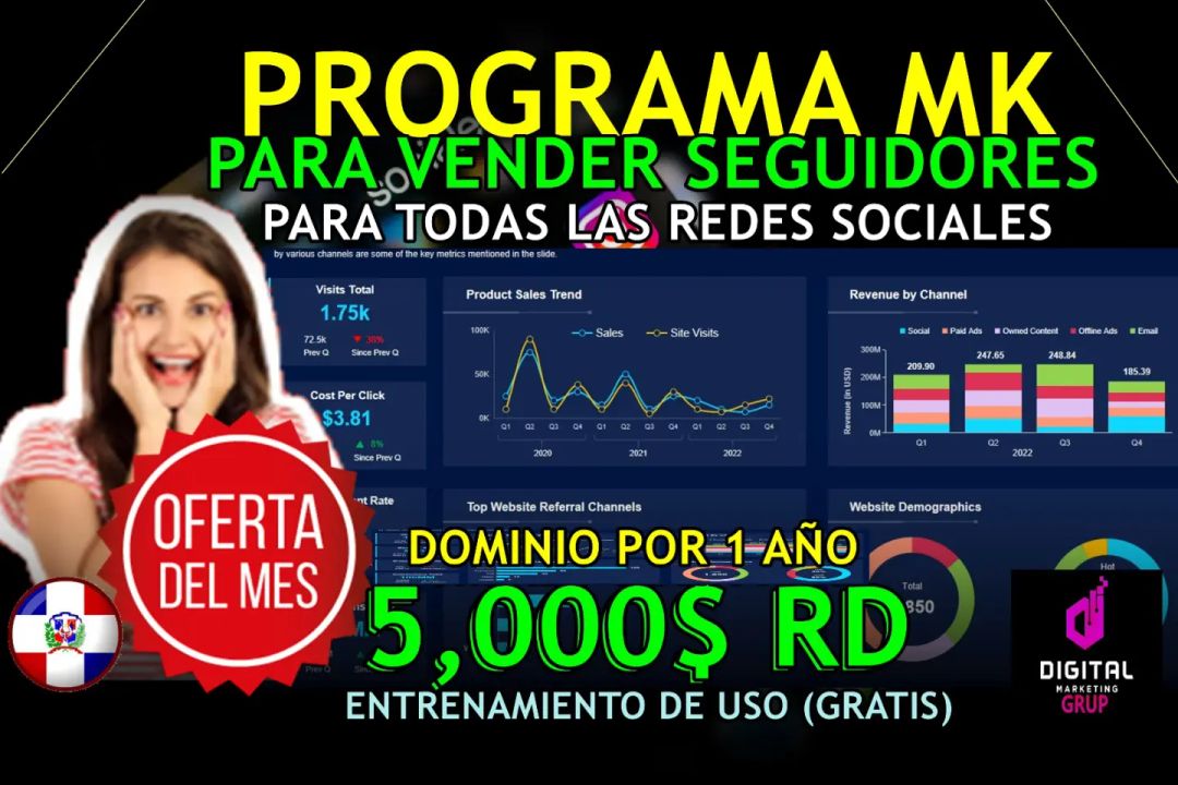 Programa MK Para Vender Seguidores Para Todas Las Redes Sociales Y Otros Servicios Más 🚀🚀 7500$ RD/116.90 USD