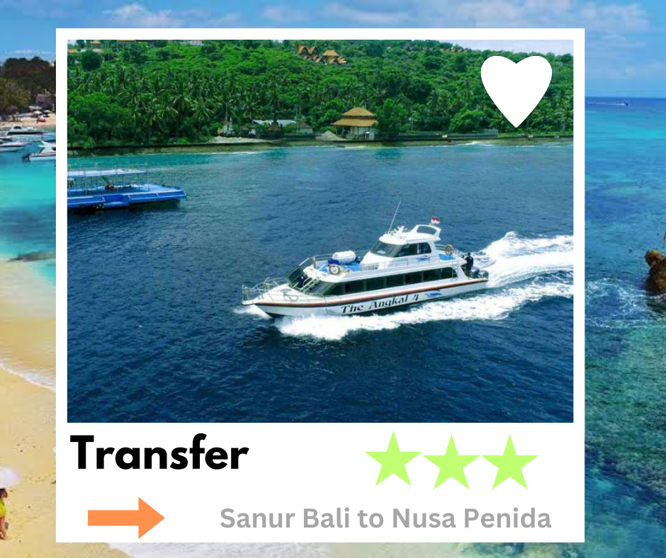 Fast boat from Sanur port Bali to Nusa Penida Banjar Nyuh port 