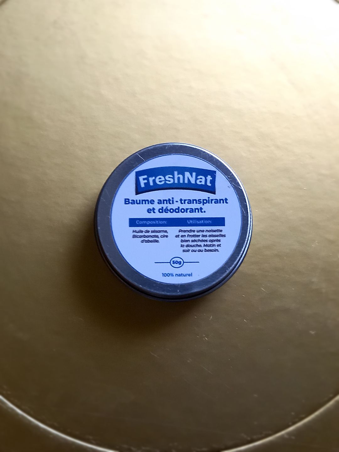 FRESHNAT (déodorant naturel à base d'huile de sésame) 50G