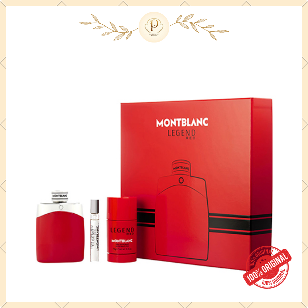 MONT BLANC LEGEND RED EDP 3 PCS GIFT SET 