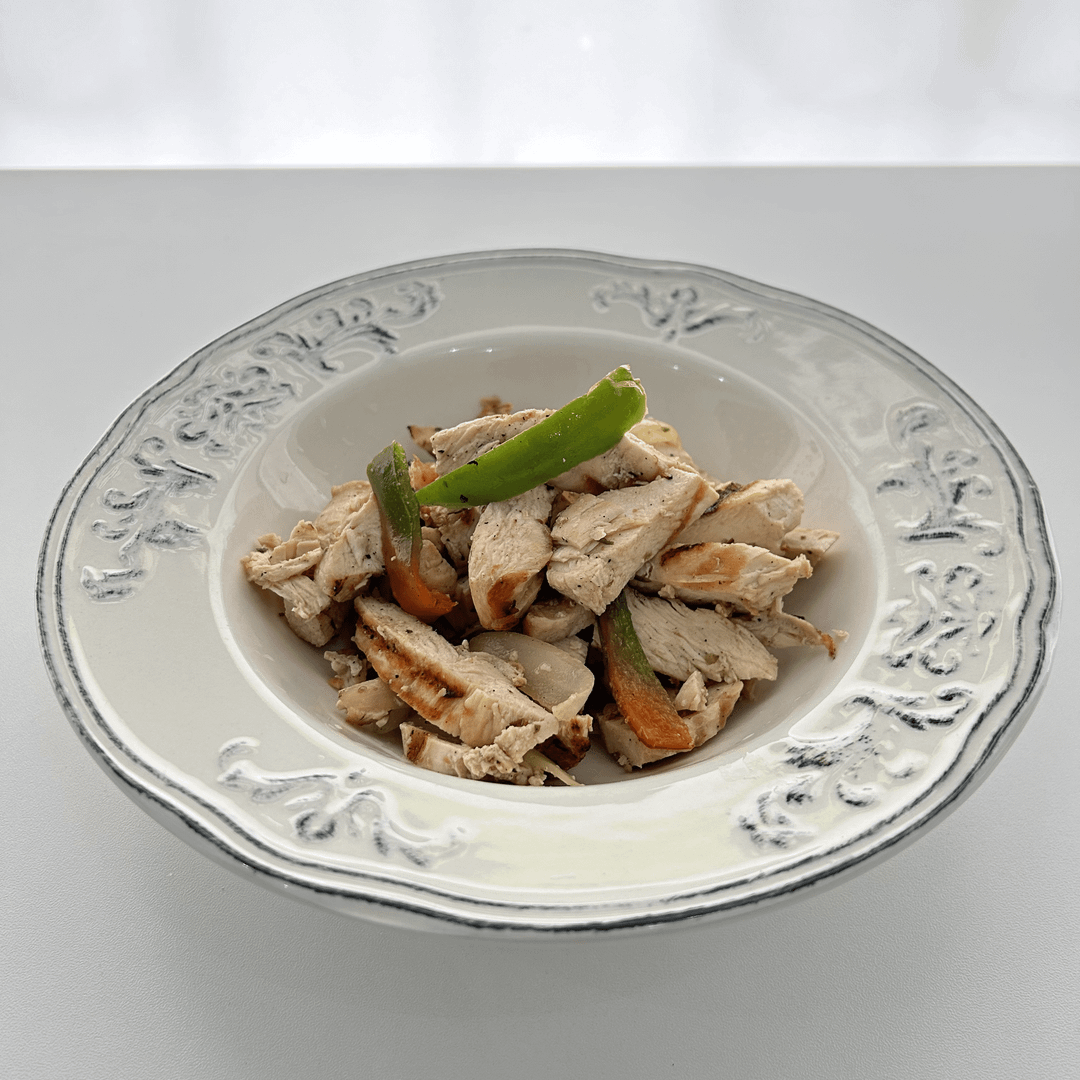 Pechuga en salsa caribeña