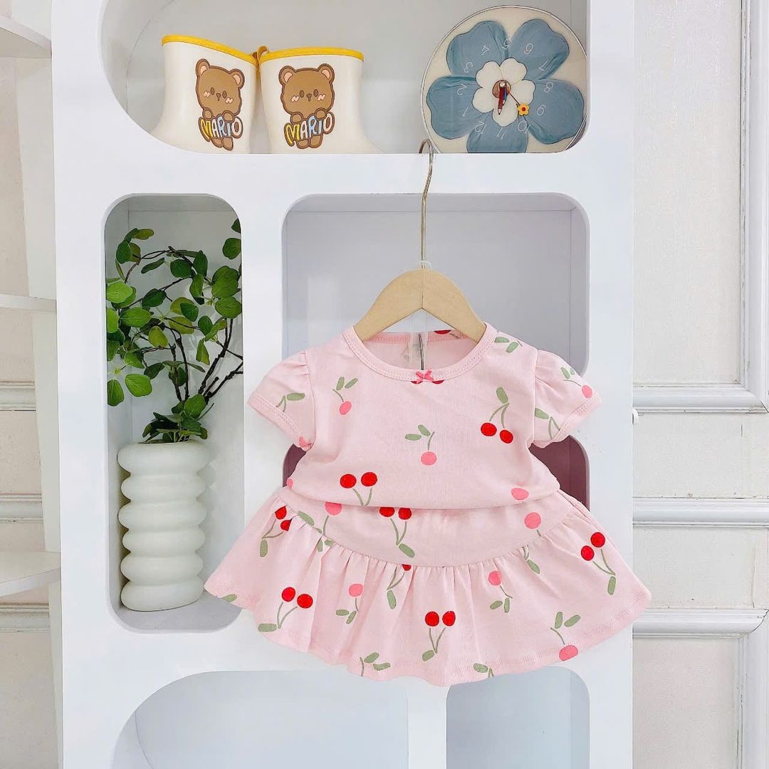 Girl Playset (Skirt) - Pink Cherry