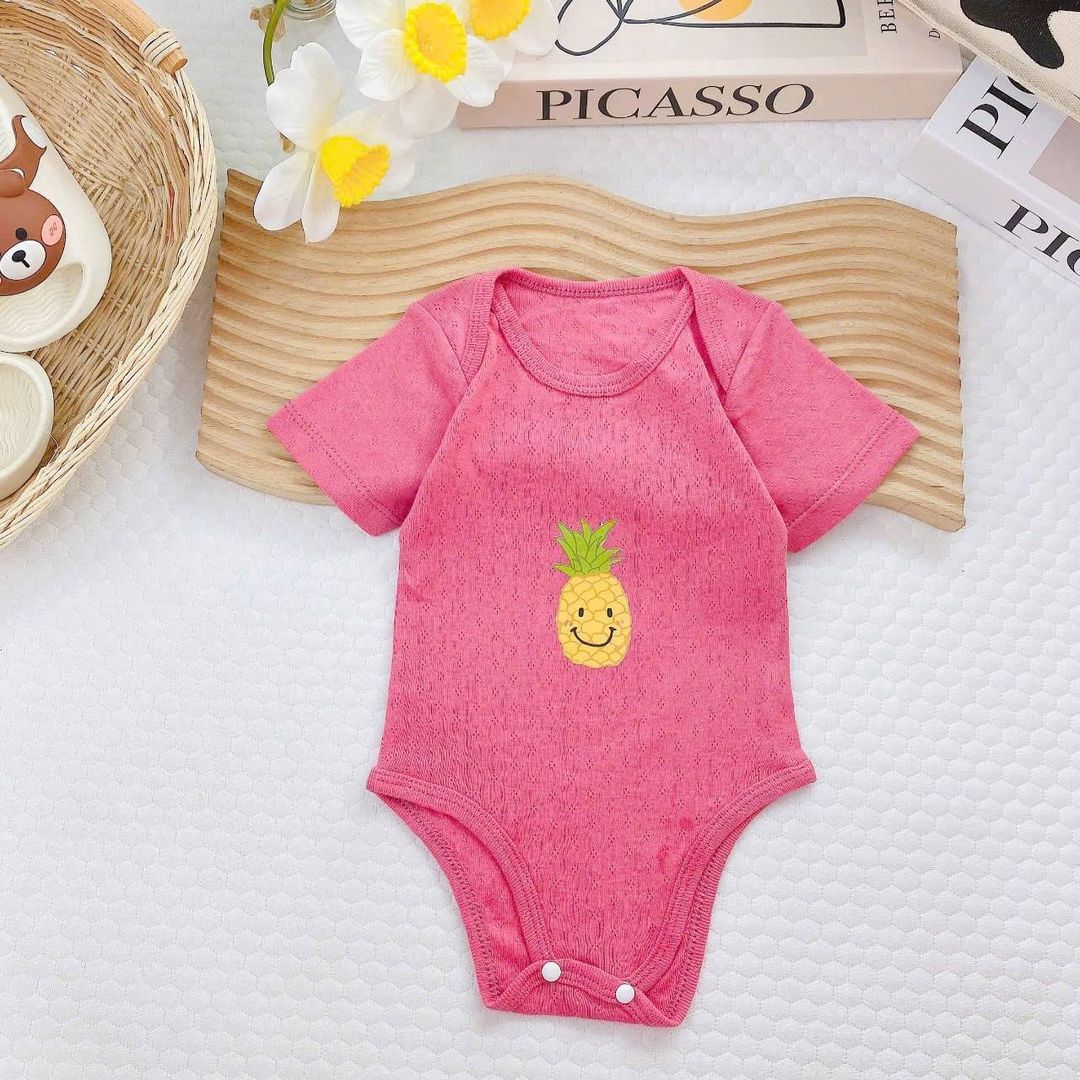 Breezy Baby Romper - Pink Pineapple