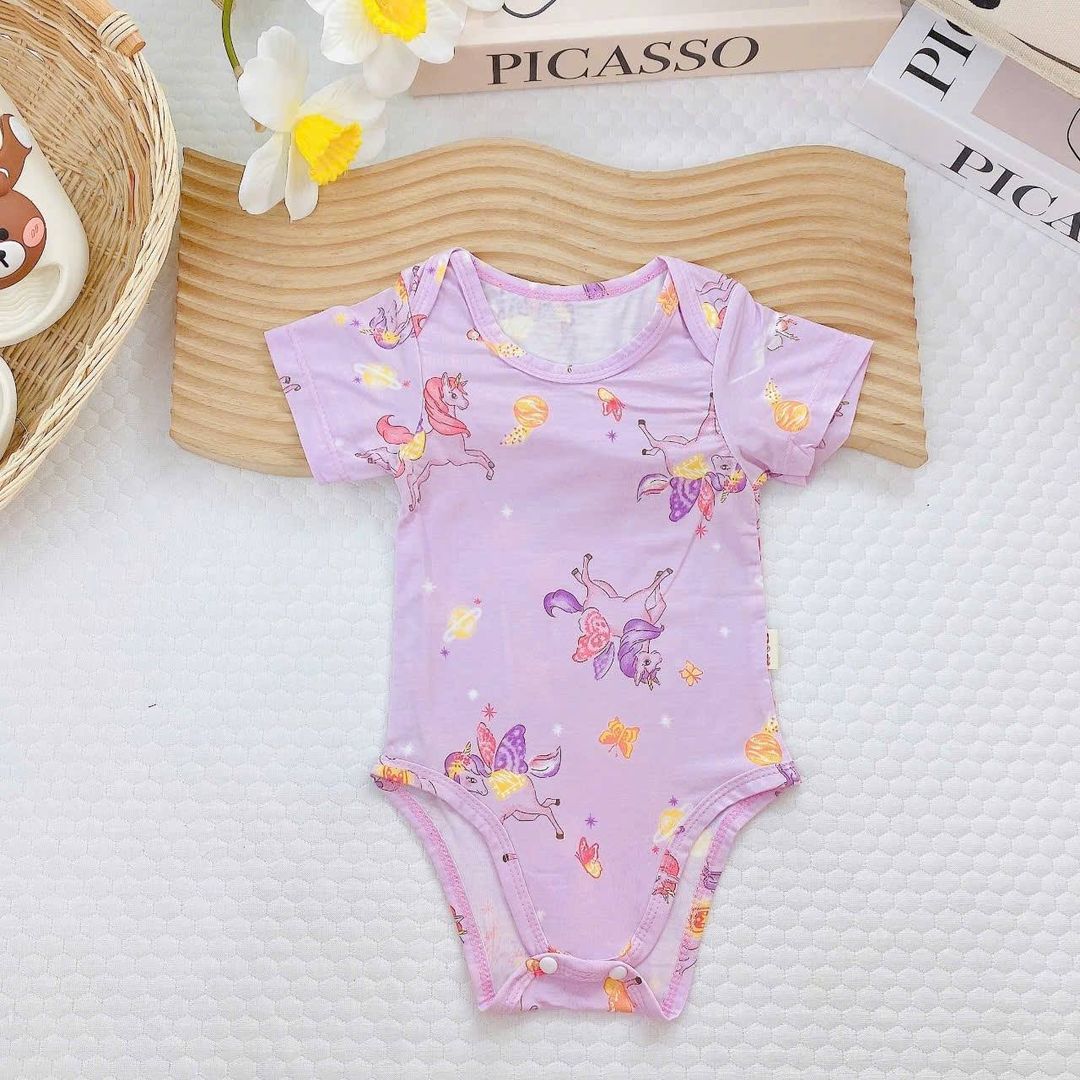 Breezy Baby Romper - Unicorn