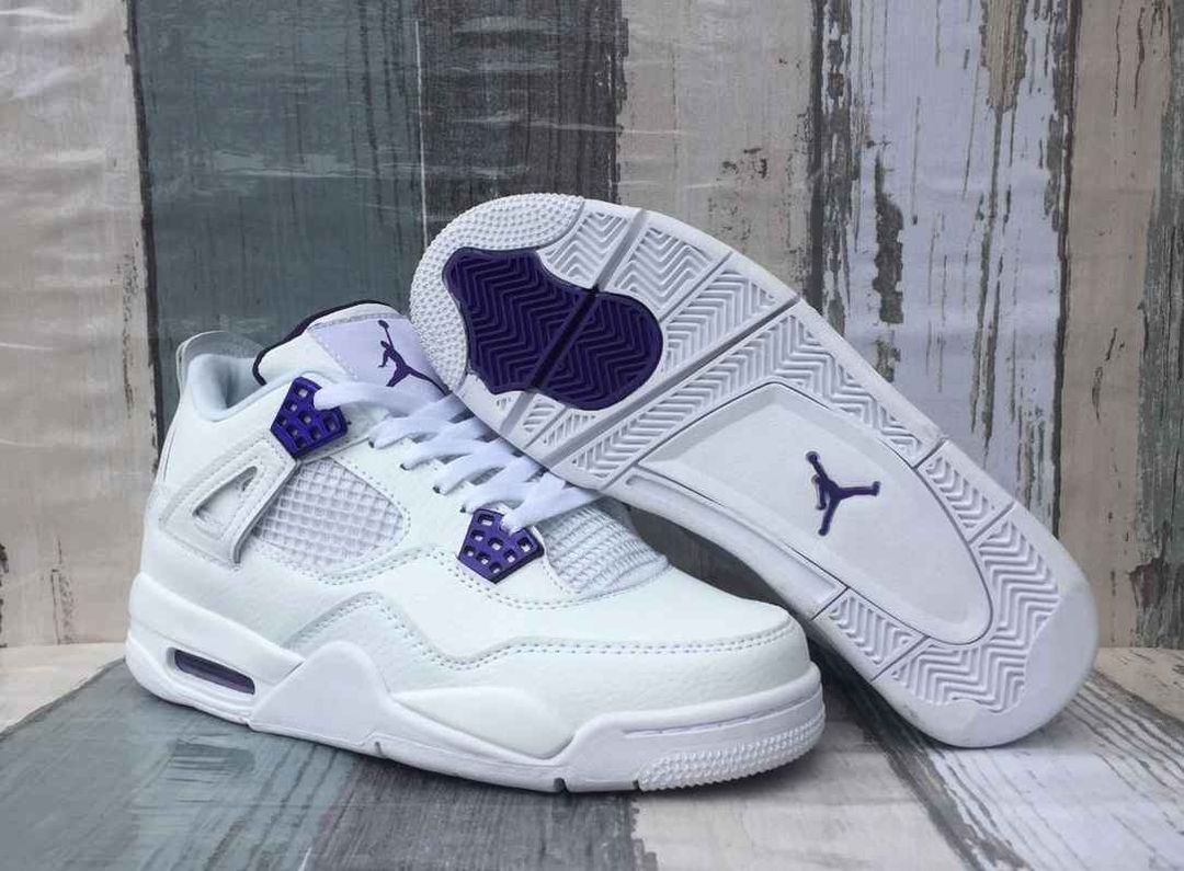 AIR JORDAN 4 RETRO ‘ White Purple ‘
