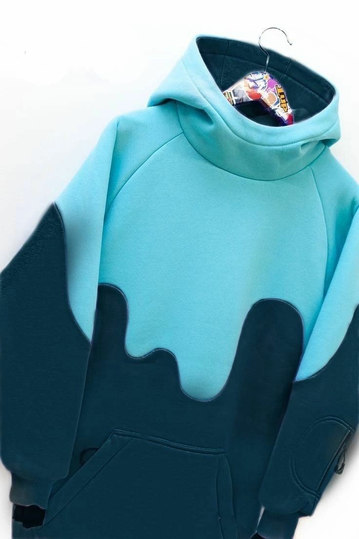 Upcycled sweatshirt hoodie