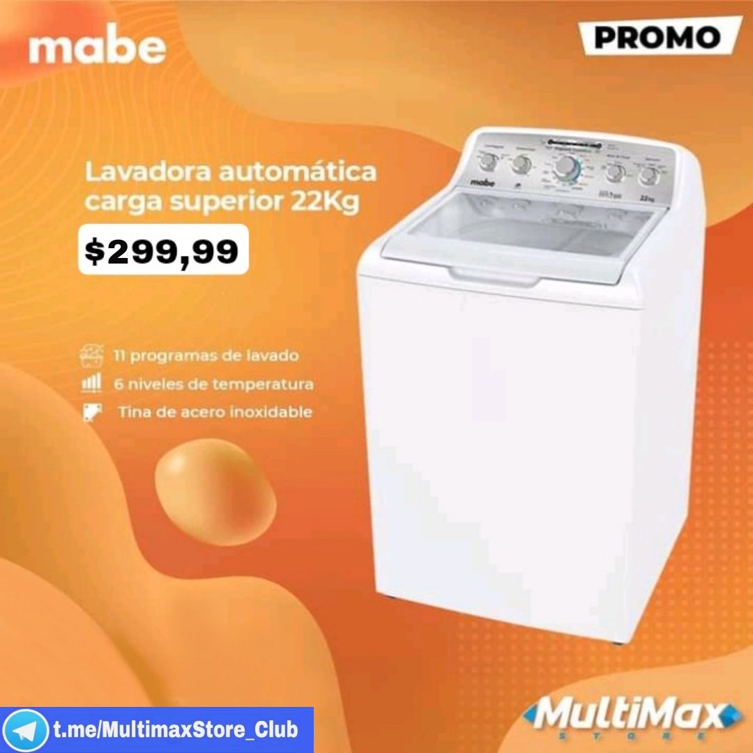 Lavadora Automatica de Carga Superior 18KG, Marca MABE