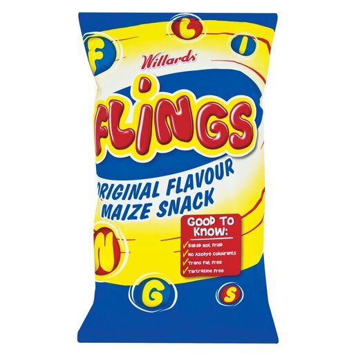 Willards Flings Original Maize Snack 150g