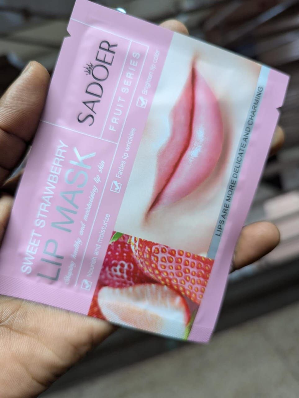 Strawberry lip mask (2pcs)