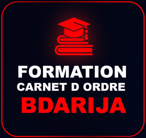 formation carnet d ordre bdarija 