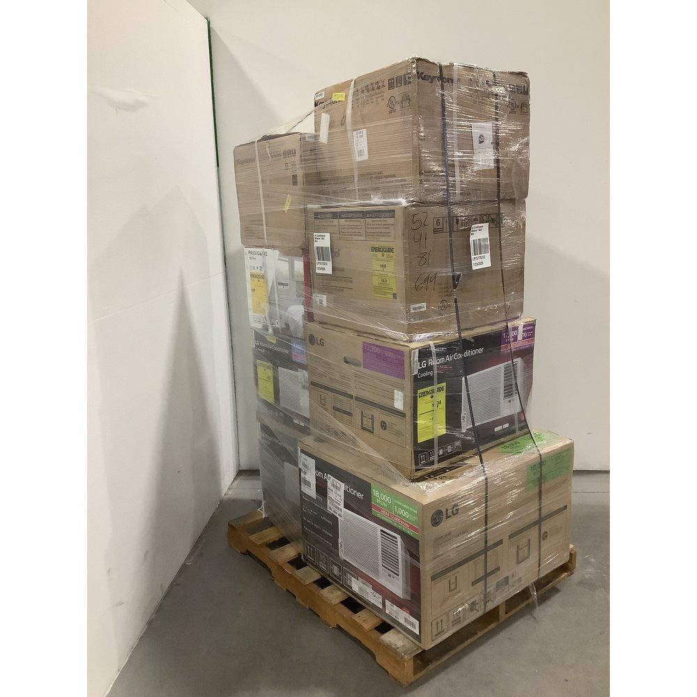 6 Pallets – 49 Pcs – Air Conditioners — New and New Damaged Box- Major Retailer